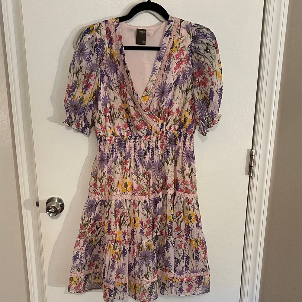 Taylor Multicolor Floral Mini Dress